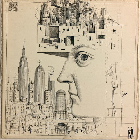 Saul Steinberg style (Illustrators), Midjourney V8.2