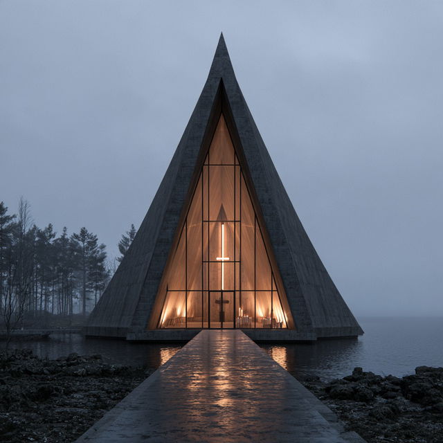Scandinavian architecture style, Midjourney V8.2, render 4 of 4