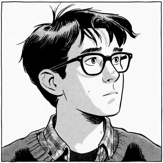 Scott McCloud style, Midjourney V8.2, render 4 of 4