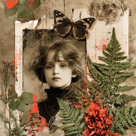 Scrapbooking style (Techniques), Midjourney V8.2
