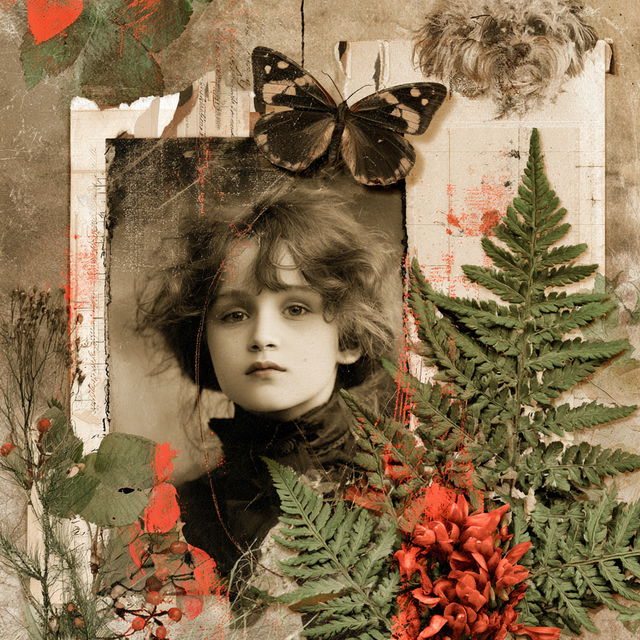 Scrapbooking style, Midjourney V8.2, render 3 of 4