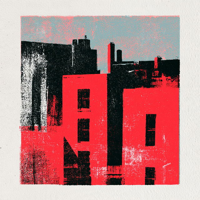 Screenprint style, Midjourney V8.2, render 3 of 4