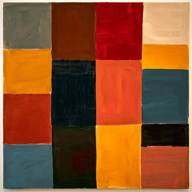 Sean Scully style, Midjourney V8.2, render 2 of 4