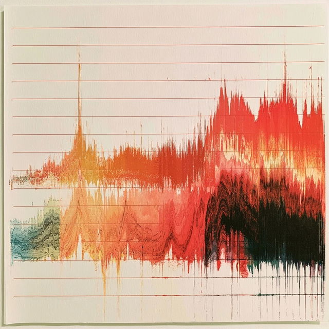 Seismogram style, Midjourney V8.2, render 3 of 4