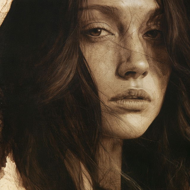 Sepia tones style, Midjourney V8.2, render 2 of 4