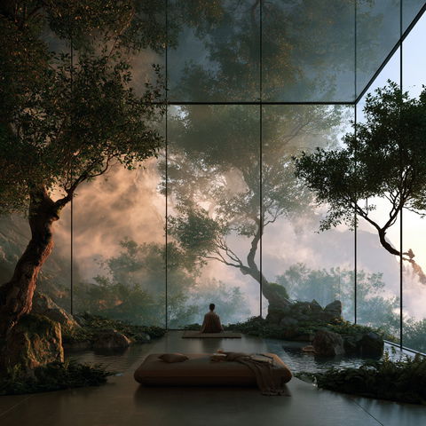 Serene atmosphere style (Modifiers), Midjourney V8.2