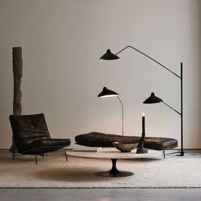 Serge Mouille style, Midjourney V8.2, render 2 of 4