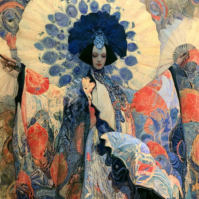 Sergei Diaghilev style, Midjourney V8.2, render 2 of 4