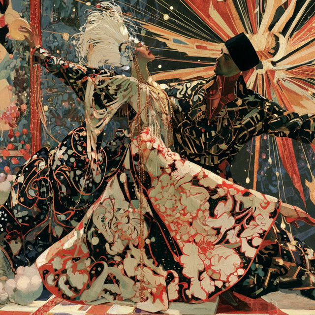 Sergei Diaghilev style, Midjourney V8.2, render 1 of 4