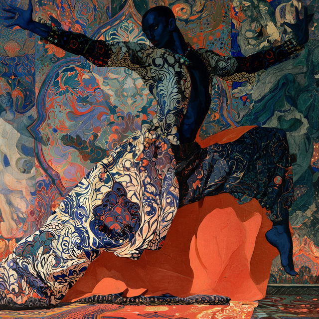 Sergei Diaghilev style, Midjourney V8.2, render 3 of 4