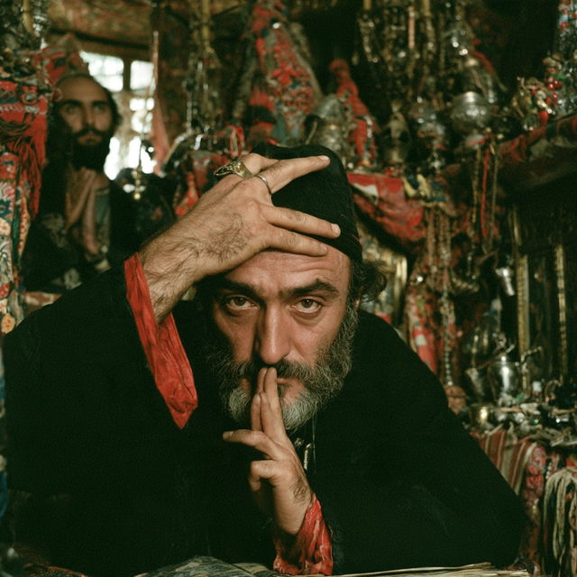 Sergei Parajanov style, Midjourney V8.2, render 1 of 4
