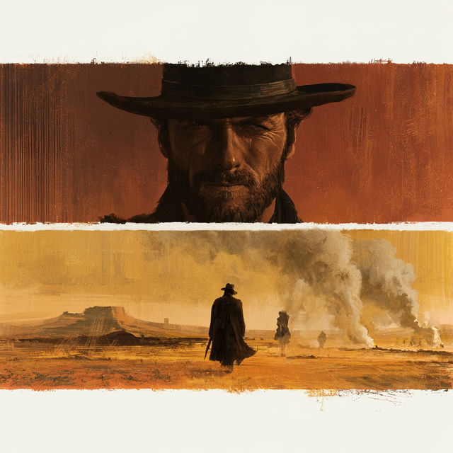 Sergio Leone style, Midjourney V8.2, render 2 of 4