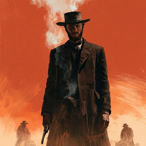 Sergio Leone style (Filmmakers), Midjourney V8.2