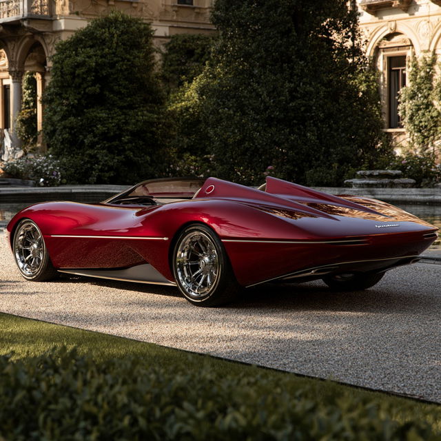 Sergio Pininfarina style, Midjourney V8.2, render 3 of 4