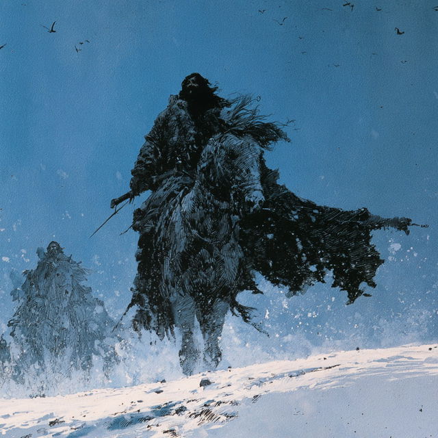 Sergio Toppi style, Midjourney V8.2, render 2 of 4
