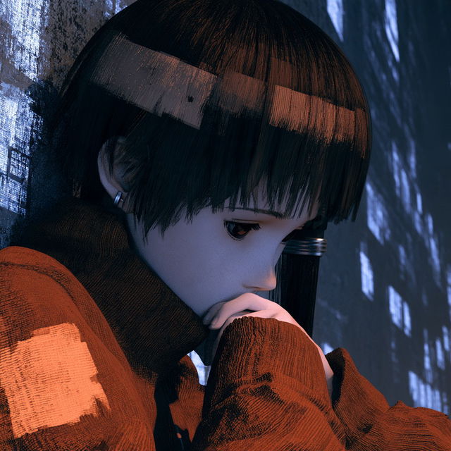 Serial Experiments Lain style, Midjourney V8.2, render 2 of 4