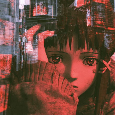 Serial Experiments Lain style (Titles), Midjourney V8.2