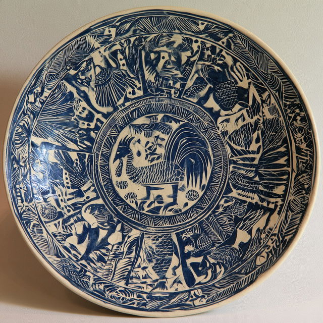 Sgraffito style, Midjourney V8.2, render 4 of 4