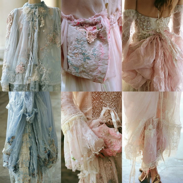 Shabby chic fashion style, Midjourney V8.2, render 2 of 4