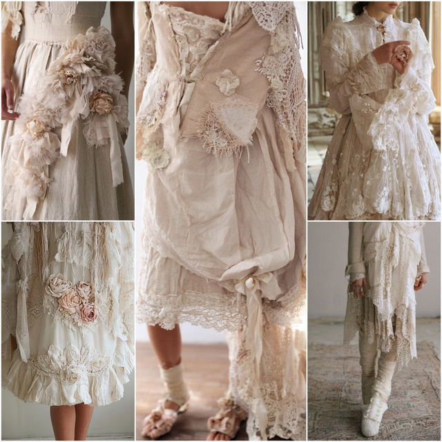 Shabby chic fashion style, Midjourney V8.2, render 1 of 4