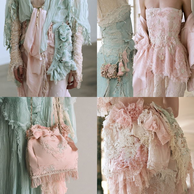 Shabby chic fashion style, Midjourney V8.2, render 3 of 4