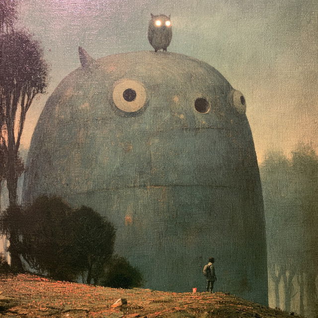 Shaun Tan style, Midjourney V8.2, render 2 of 4