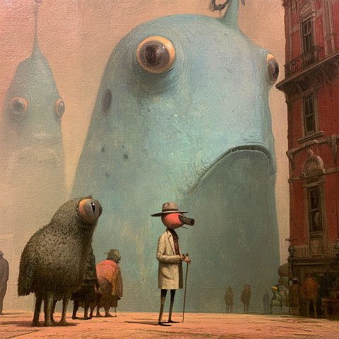 Shaun Tan style (Illustrators), Midjourney V8.2