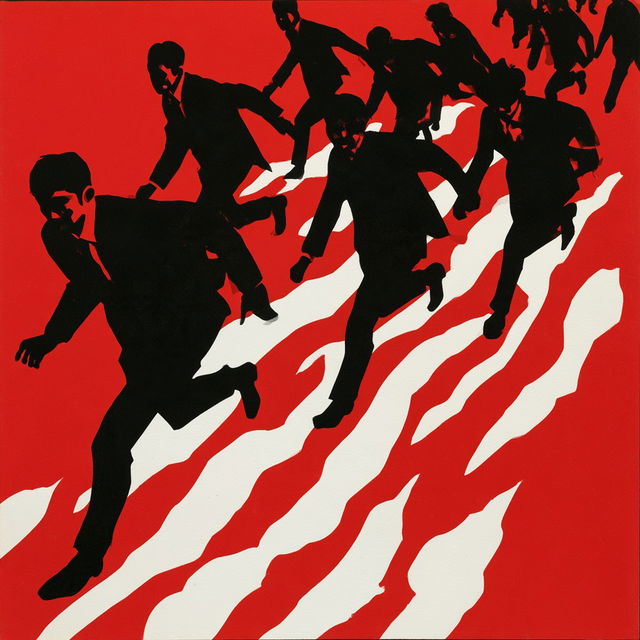 Shigeo Fukuda style, Midjourney V8.2, render 2 of 4