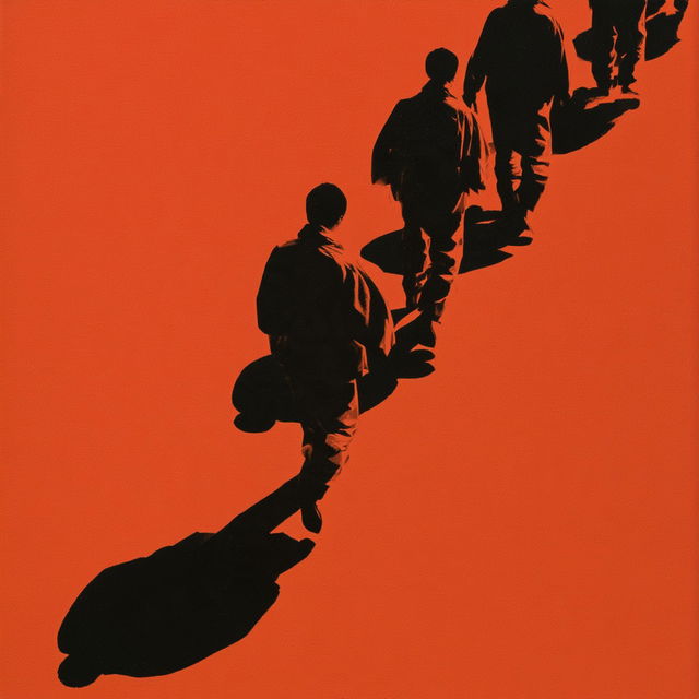 Shigeo Fukuda style, Midjourney V8.2, render 4 of 4