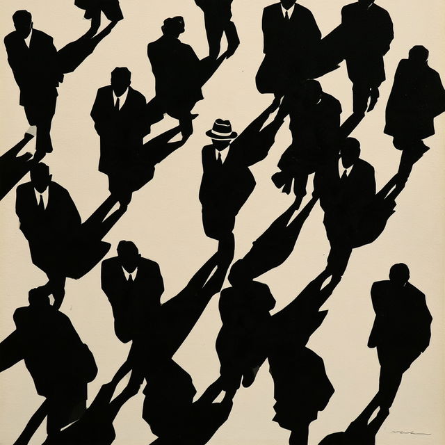 Shigeo Fukuda style, Midjourney V8.2, render 3 of 4