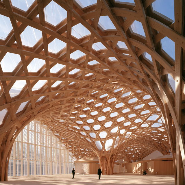 Shigeru Ban style, Midjourney V8.2, render 2 of 4