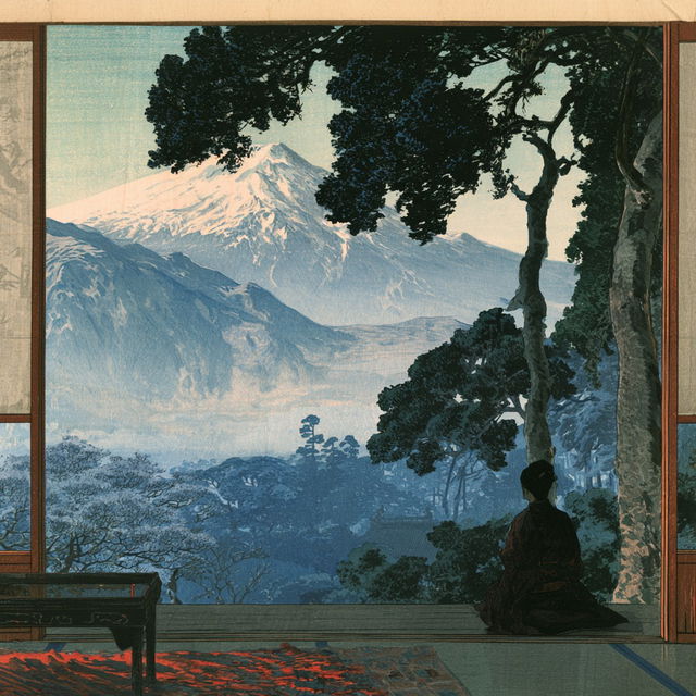 Shin hanga style, Midjourney V8.2, render 4 of 4