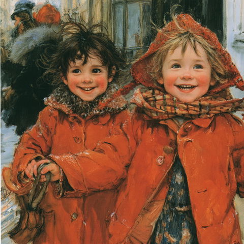 Shirley Hughes style (Illustrators), Midjourney V8.2