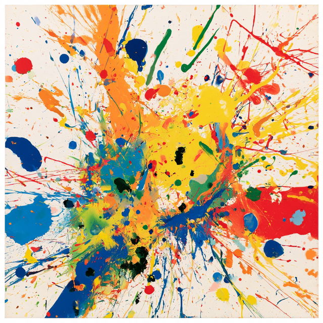 Shozo Shimamoto style, Midjourney V8.2, render 4 of 4