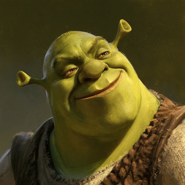 Shrek style, Midjourney V8.2, render 2 of 4