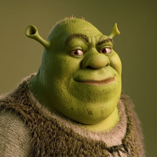 Shrek style, Midjourney V8.2, render 1 of 4