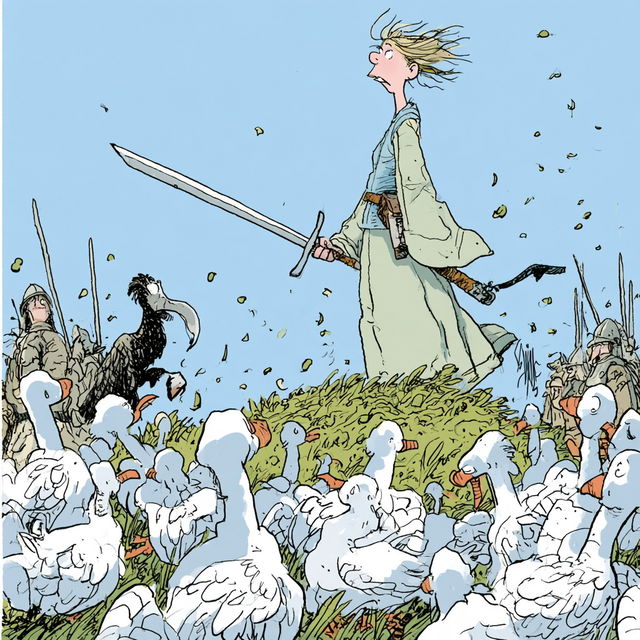Signe Wilkinson style, Midjourney V8.2, render 4 of 4