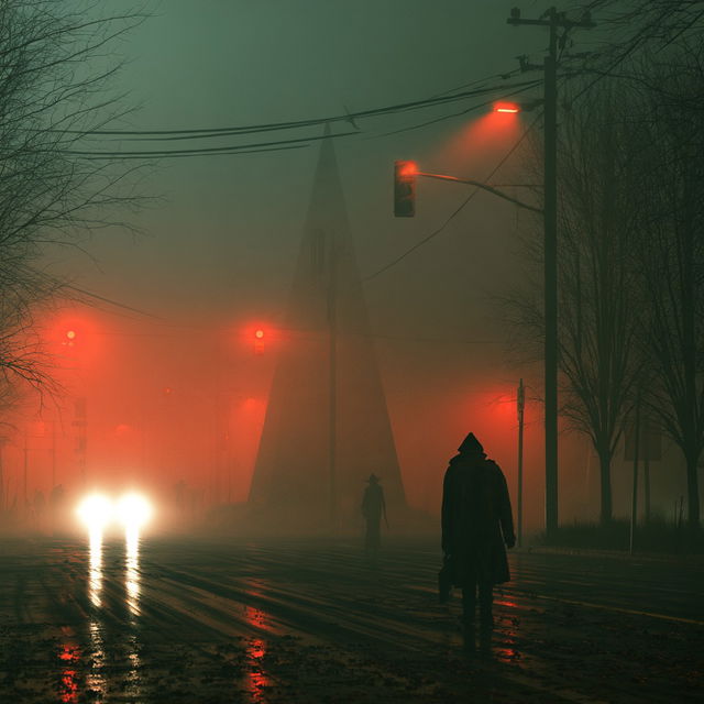 Silent Hill style, Midjourney V8.2, render 1 of 4