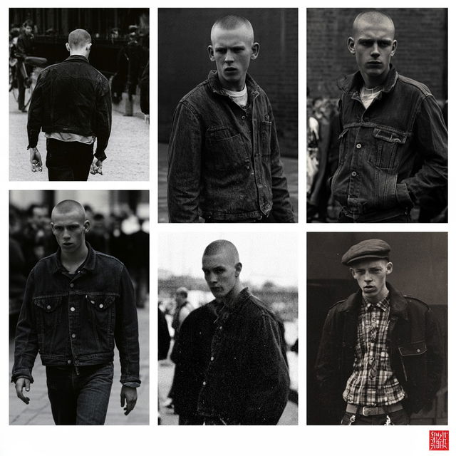 Skinhead fashion style, Midjourney V8.2, render 4 of 4
