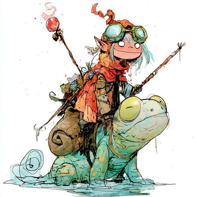 Skottie Young style, Midjourney V8.2, render 2 of 4