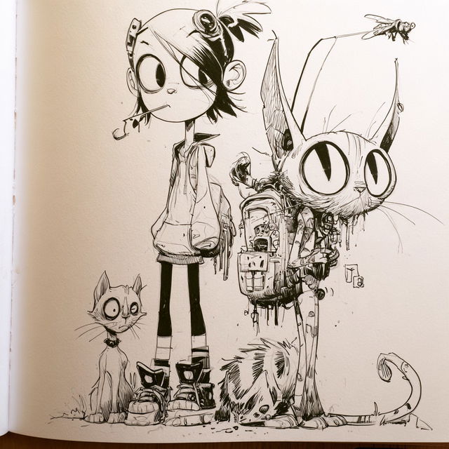 Skottie Young style, Midjourney V8.2, render 4 of 4