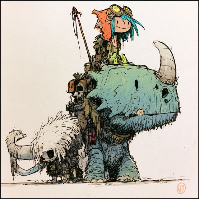 Skottie Young style, Midjourney V8.2, render 3 of 4