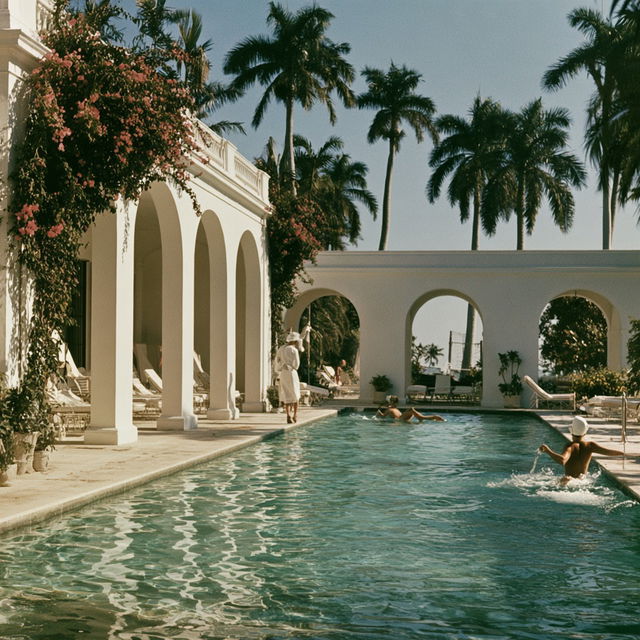 Slim Aarons style, Midjourney V8.2, render 2 of 4