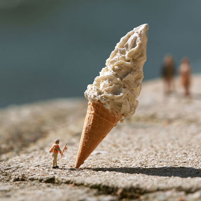 Slinkachu style, Midjourney V8.2, render 4 of 4