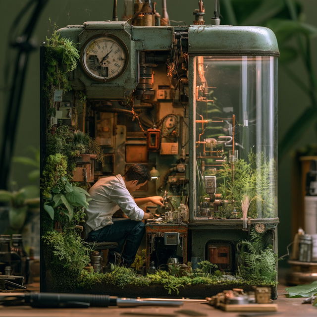 Small scale style, Midjourney V8.2, render 2 of 4
