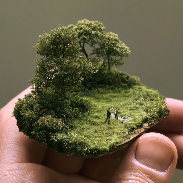 Small scale style, Midjourney V8.2, render 1 of 4