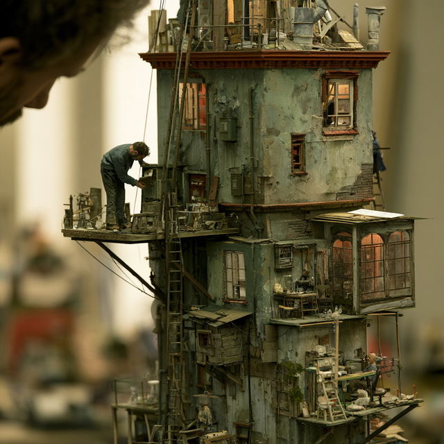 Small scale style, Midjourney V8.2, render 4 of 4