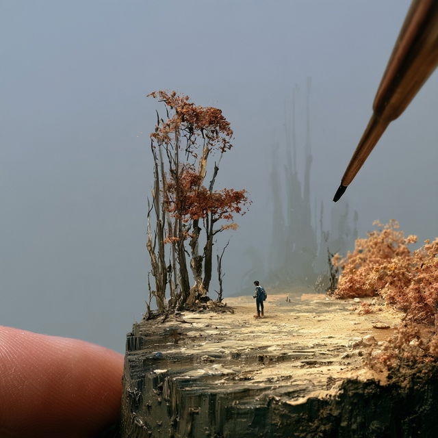 Small scale style, Midjourney V8.2, render 3 of 4