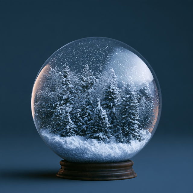 Snowglobe style, Midjourney V8.2, render 2 of 4