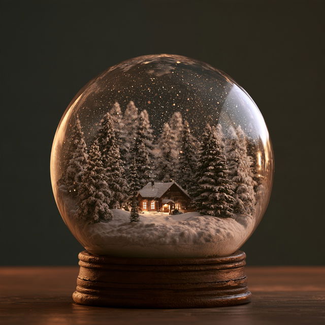 Snowglobe style, Midjourney V8.2, render 4 of 4